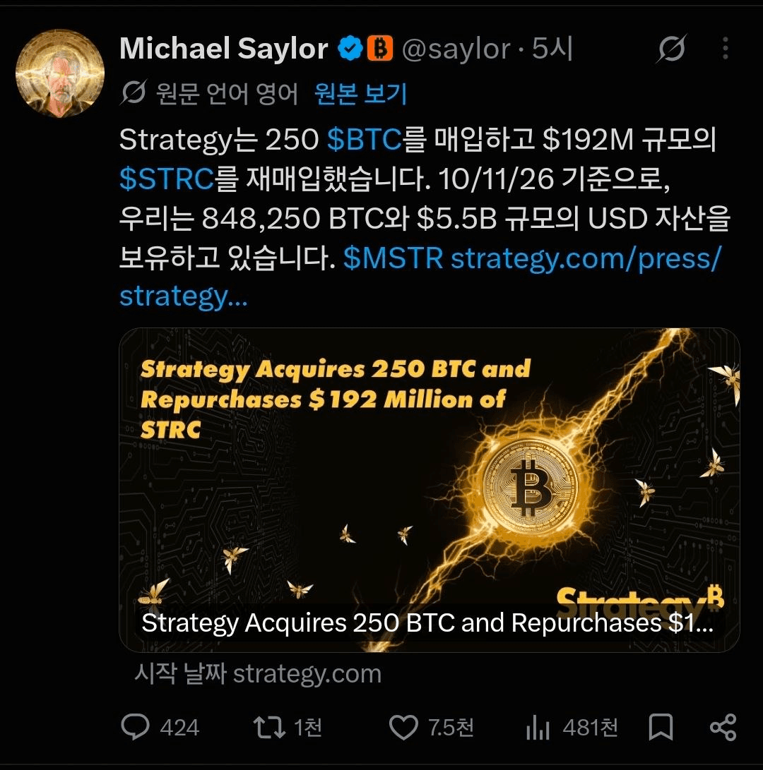 스트래티지가 STRC를 놀라울 정도로
많이 매입하고 있는데도 불구하고
시장은 폰지 모델을 안 따라주고 있음

세일러는 폰지로 얻은 것 보다
잃은 것이 더 많음