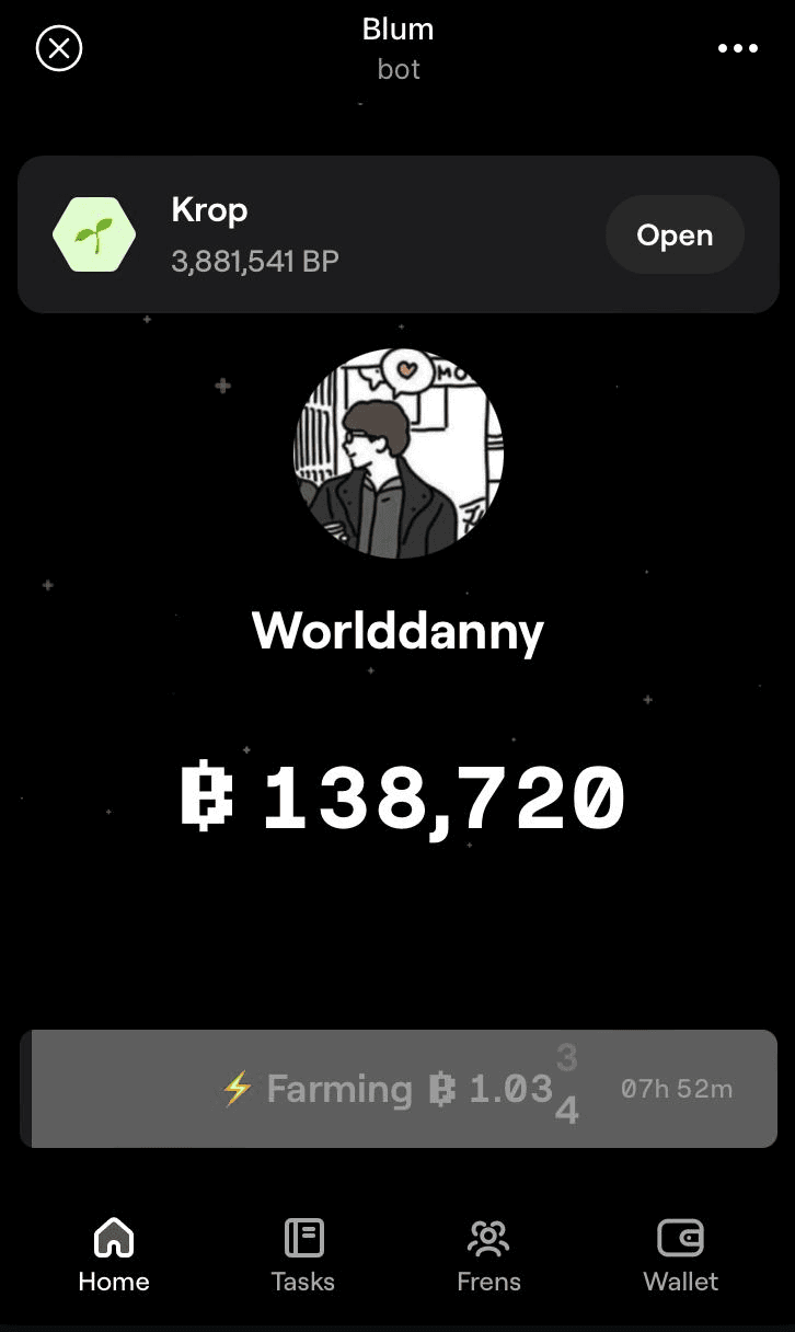 Blum 채굴합시다!!> 곧 상장한다고 하네요? 프리마켓가는 현재 $0.02 정도 합니 - 비트맨X - 텔레그램 : 비트코인 ETF |  코인 텔레그램 정보