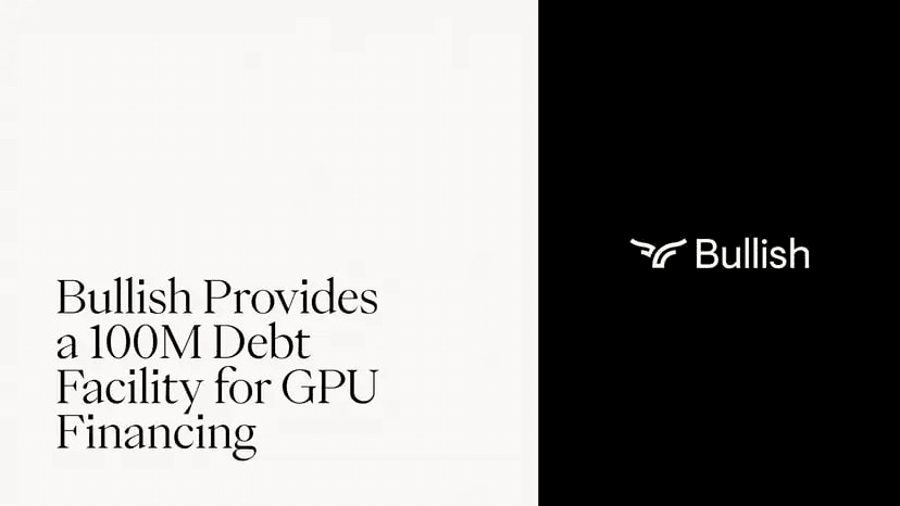 🟢 USD.AI, Bullish로부터 $100M GPU 금융 대출 한도 확보 #광고

GPU 담보 대출 프로토콜 USD.AI가 기관 중심 디지털자산 플랫폼 Bullish로부터 $100M 규모의 스테이블코인 기반 Debt Facility를 확보했습니다.

✅ USD.AI?

-스테이블코인 유동성을 AI 데이터센터와 클라우드 사업자의 GPU 구매자금으로 연결하는 온체인 신용 프로토콜

-Framework Ventures 리드, Dragonfly, Arbitrum, Coinbase Ventures, Big Brain Holdings, CMT Digital, Flowdesk 등 참여 총 $13M 규모 투자유치

-기업 전체의 신용보다 실제 설치된 GPU 장비와 관련 계약 및 현금흐름을 기반으로 대출을 제공

-차입자가 지급하는 이자와 단기 국채 수익 등이 sUSDai의 주요 수익원

-8월 말 기준 TVL 약 $492.1M, 누적 집행자금 약 $281.8M

✅ Bullish $100M Facility

-Bullish가 USD.AI에 $100M 규모 스테이블코인 대출 한도 제공

-USD.AI는 해당 자금을 GPU 담보 대출에 활용할 예정

-Bullish는 향후 복수 거래쌍과 전용 마켓메이킹 프로그램을 통해 sUSDai 거래 지원 예정

-이를 통해 GPU 담보 신용상품의 유통시장 유동성과 가격 발견 기능을 강화계획

-다만 이는 VC 투자유치가 아니라 GPU 금융 확대를 위한 부채성 유동성 공급인 점을 참고

원문

웹사이트 | 트위터 | 리저브 대시보드