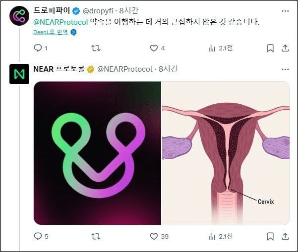 갓끈 잠깐 풀렀던 시절 니어 트위터 폼 감상하기