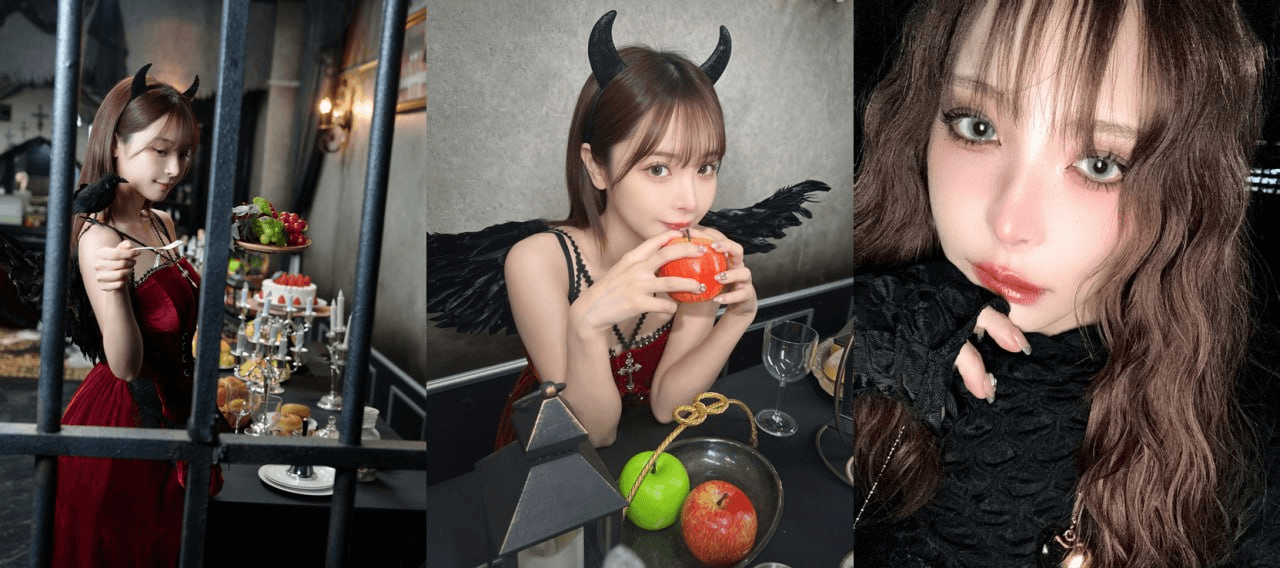 오늘은 즐거운 할로윈데이군요. 🎃

사진은 일본의 유명 맛집블로거 모모노기 카나씨입니다
